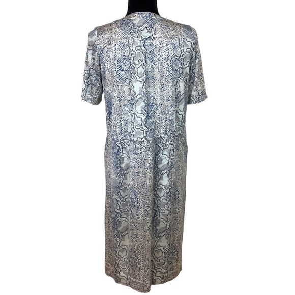 GERARD DAREL SILK BLEND SNAKE SKIN PRINT DRESS - Picture 4 of 7